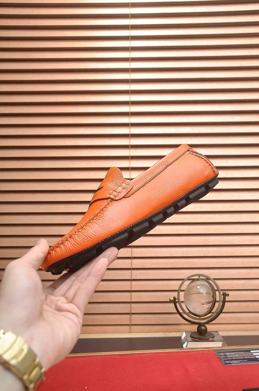 Men's men's shoes 💰420💶 [LV Doudou shoes] (water-dyed cowhide lining) new model is on the market, available on the official website. The new Doudou shoes are processed into single-color materials, and the uppers are made of imported horsehide leather. The body of the shoe is fully hemmed with mark thread, and is lined with imported original cowhide leather. The elegant shoe shape is super suitable for all-matching, and the size is 38-44.